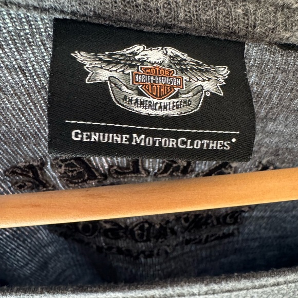 Harley Davidson 110th Anniversary Vintage Thermal‎ Long Sleeve Shirt. Men’s 2XL. - Picture 3 of 3